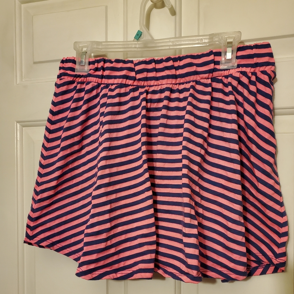 Pink and navy skirt
